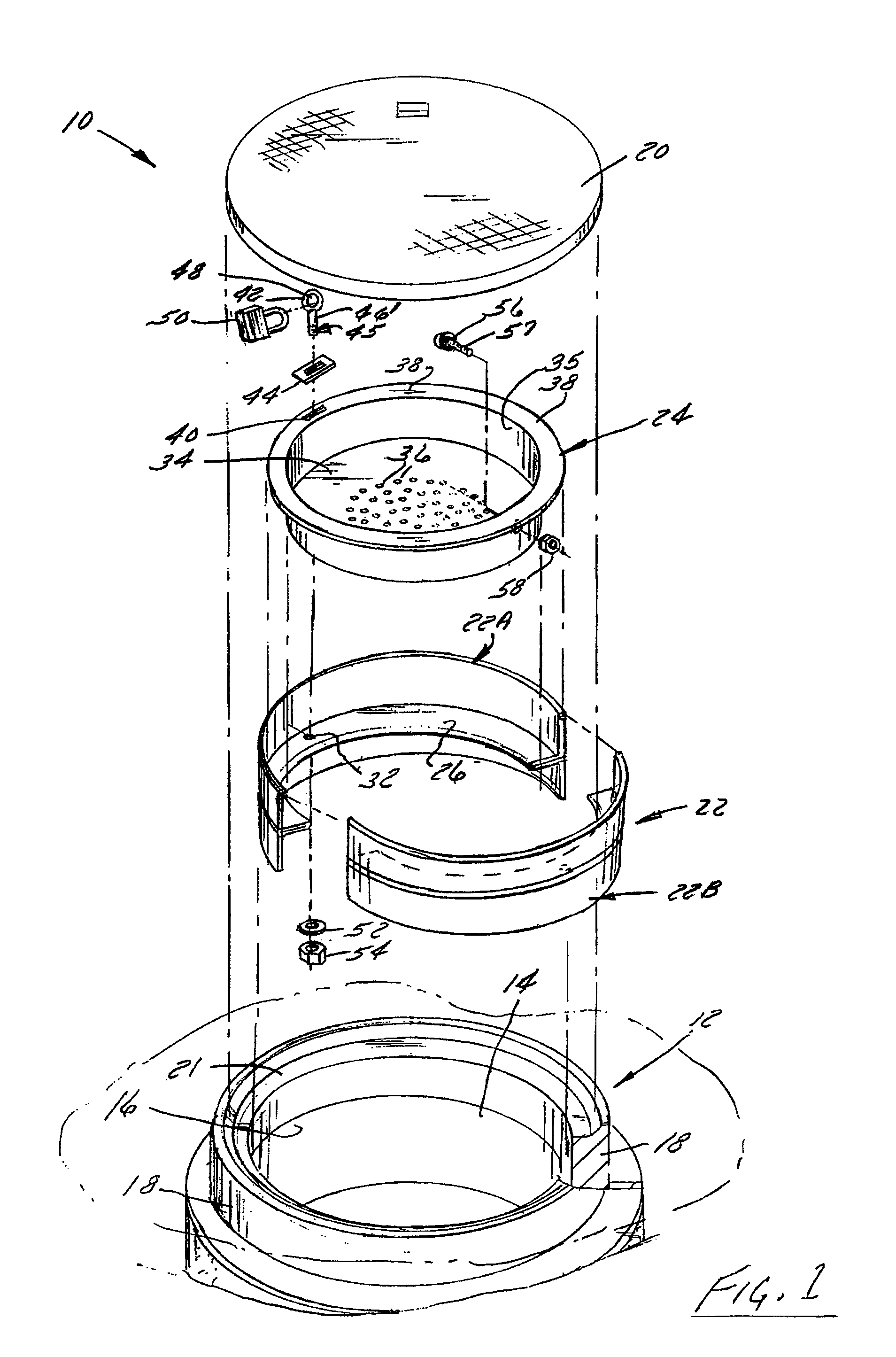 Manhole security barrier