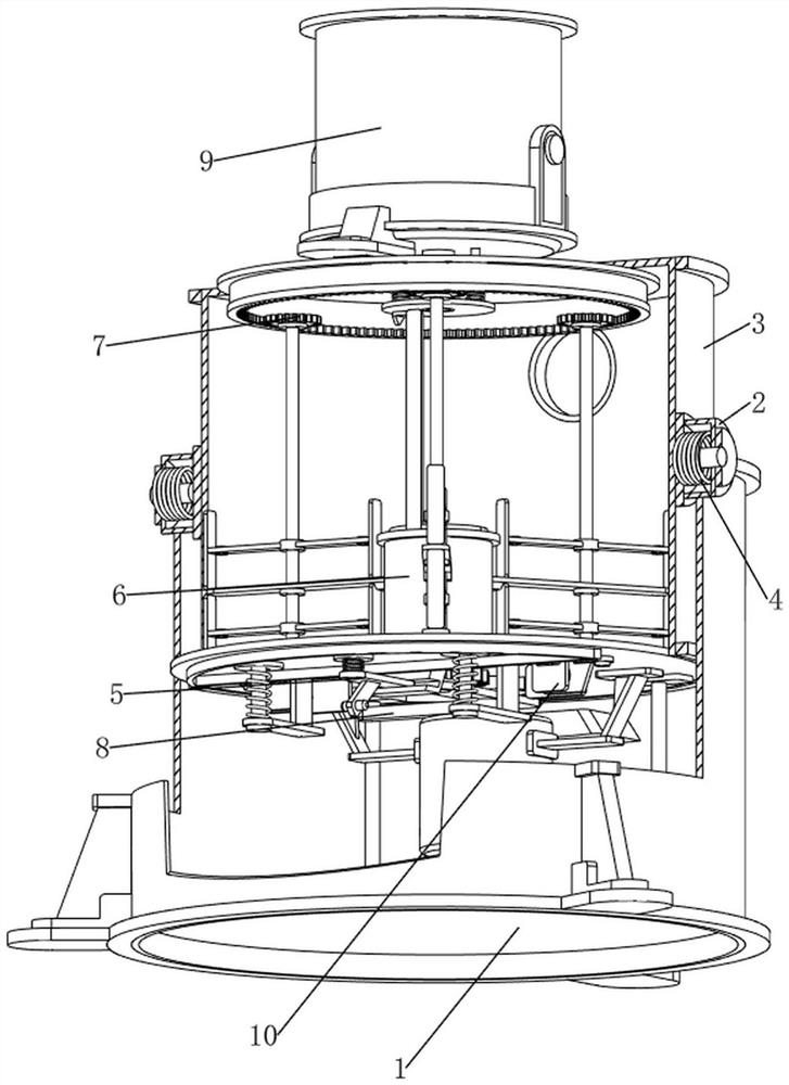 Preparation device for mixed green feed of taxus chinensis tender leaves