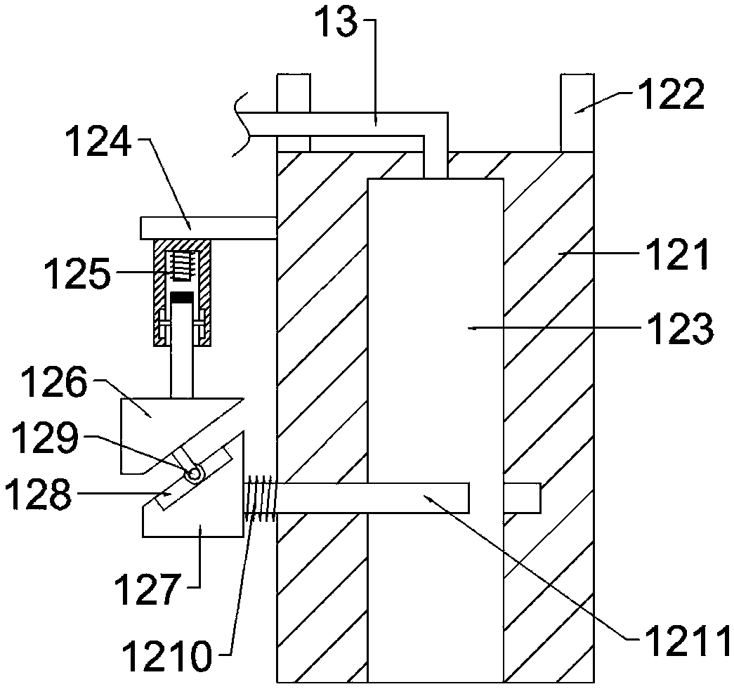 Chain ball type liquid material mixing device for industrial production