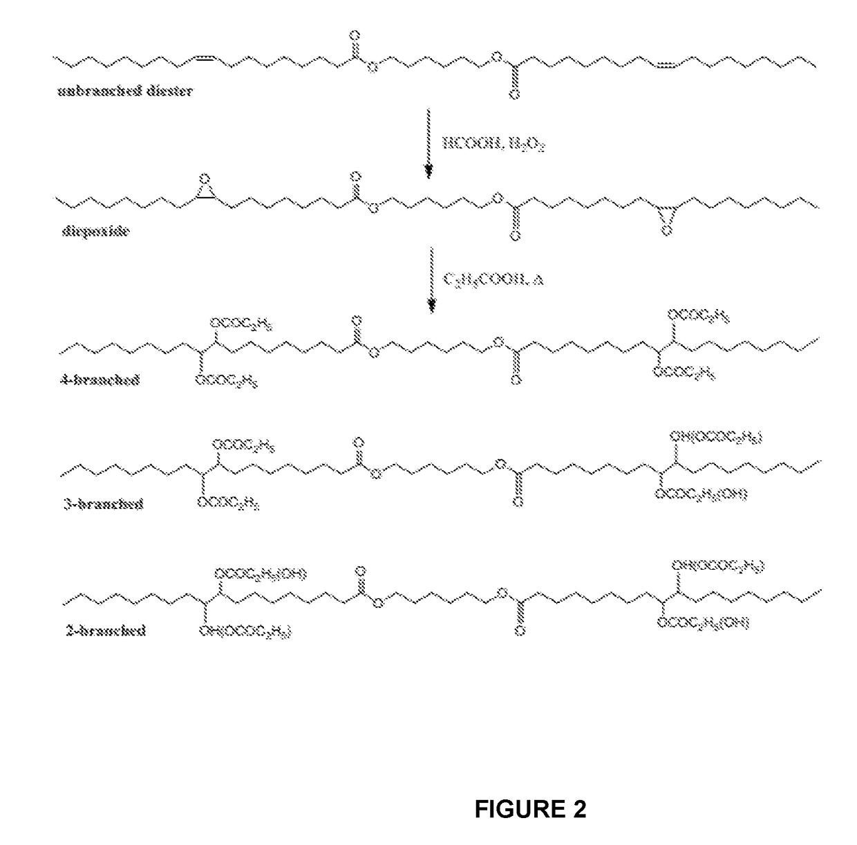 Branched diesters and methods of making and using the same