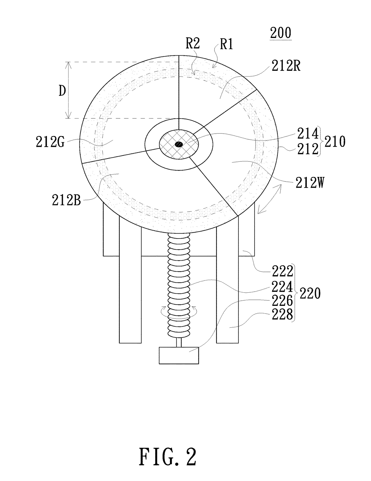 Color light generating assembly, projection apparatus using the same and projection method thereof