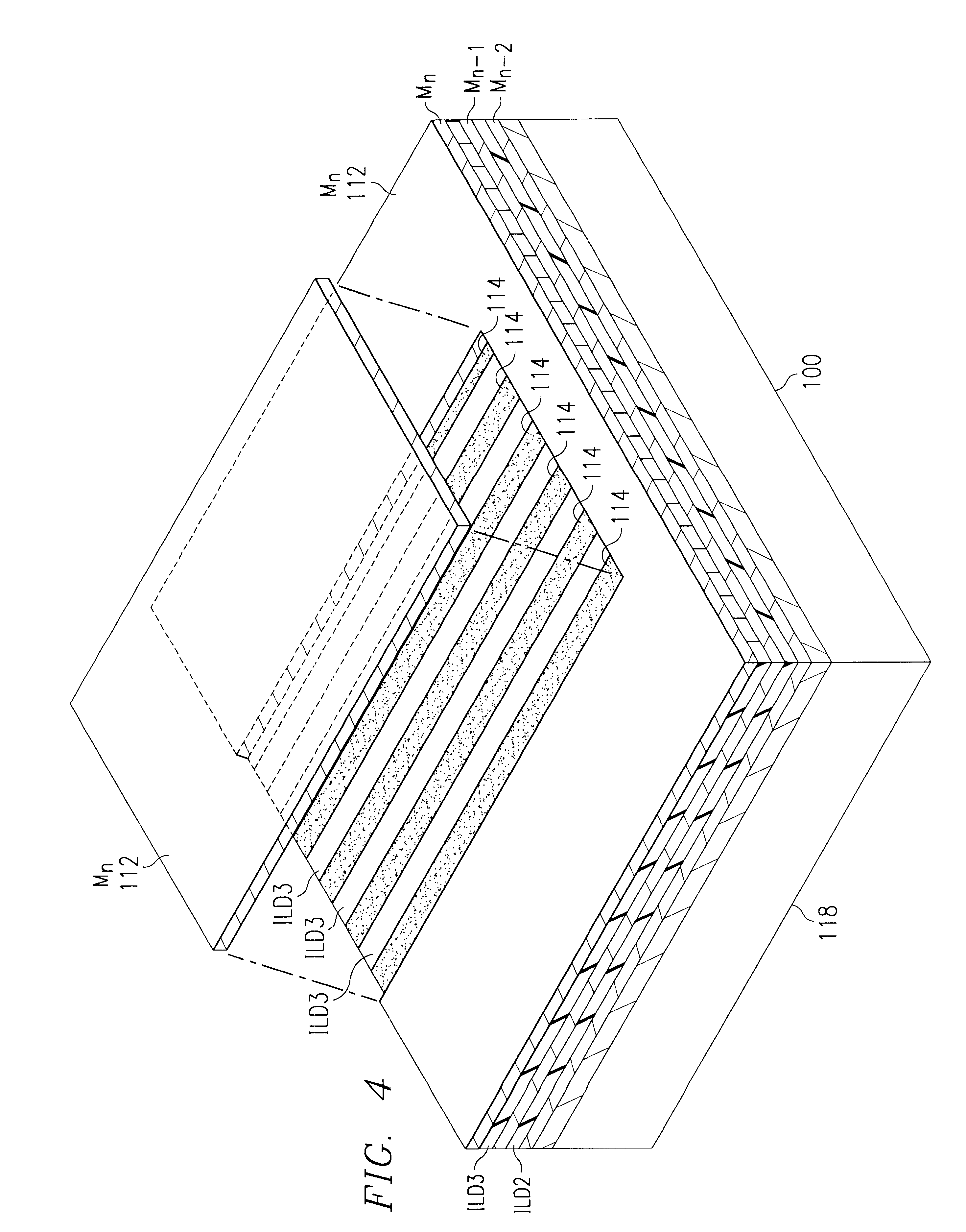 Approach to structurally reinforcing the mechanical performance of silicon level interconnect layers