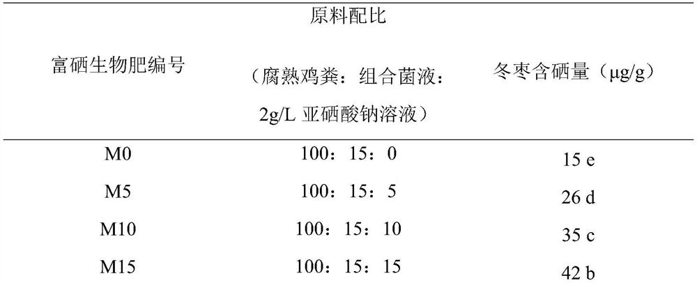 A special selenium-enriched bio-organic fertilizer for winter jujube and its preparation and application method