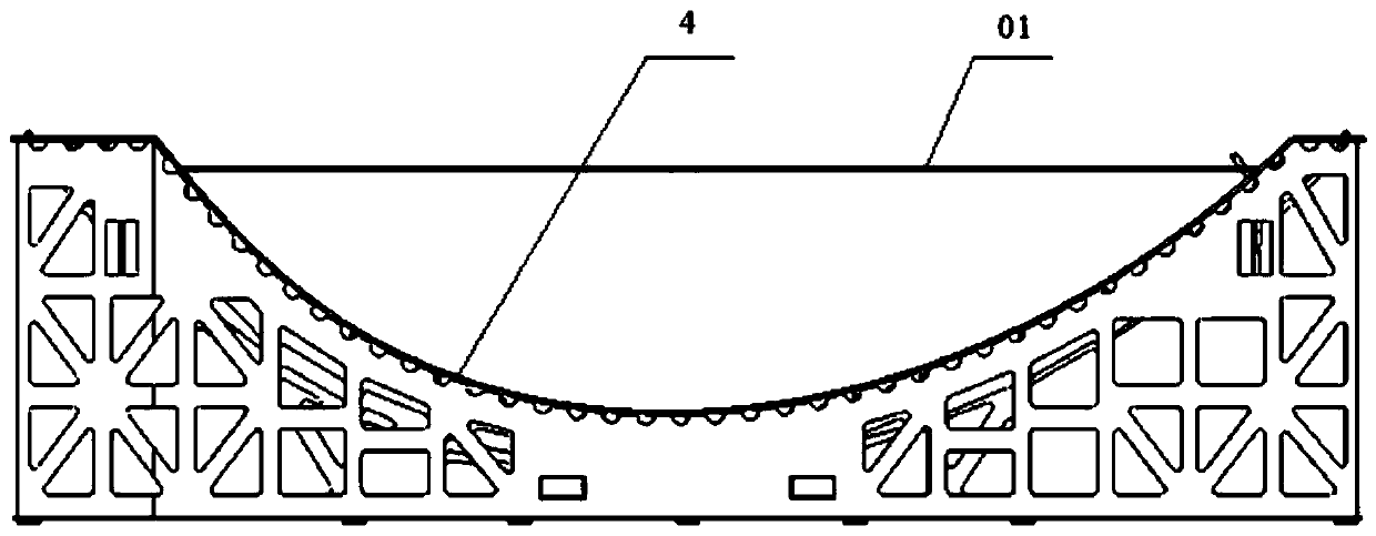 A device for vacuum creep aging forming of complex curvature aluminum alloy components