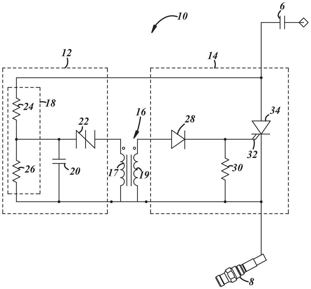 Solid state spark device and exciter circuit using same