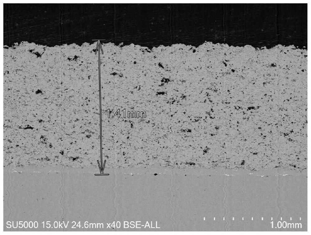 Preparation method of compact and thick thermal barrier coating