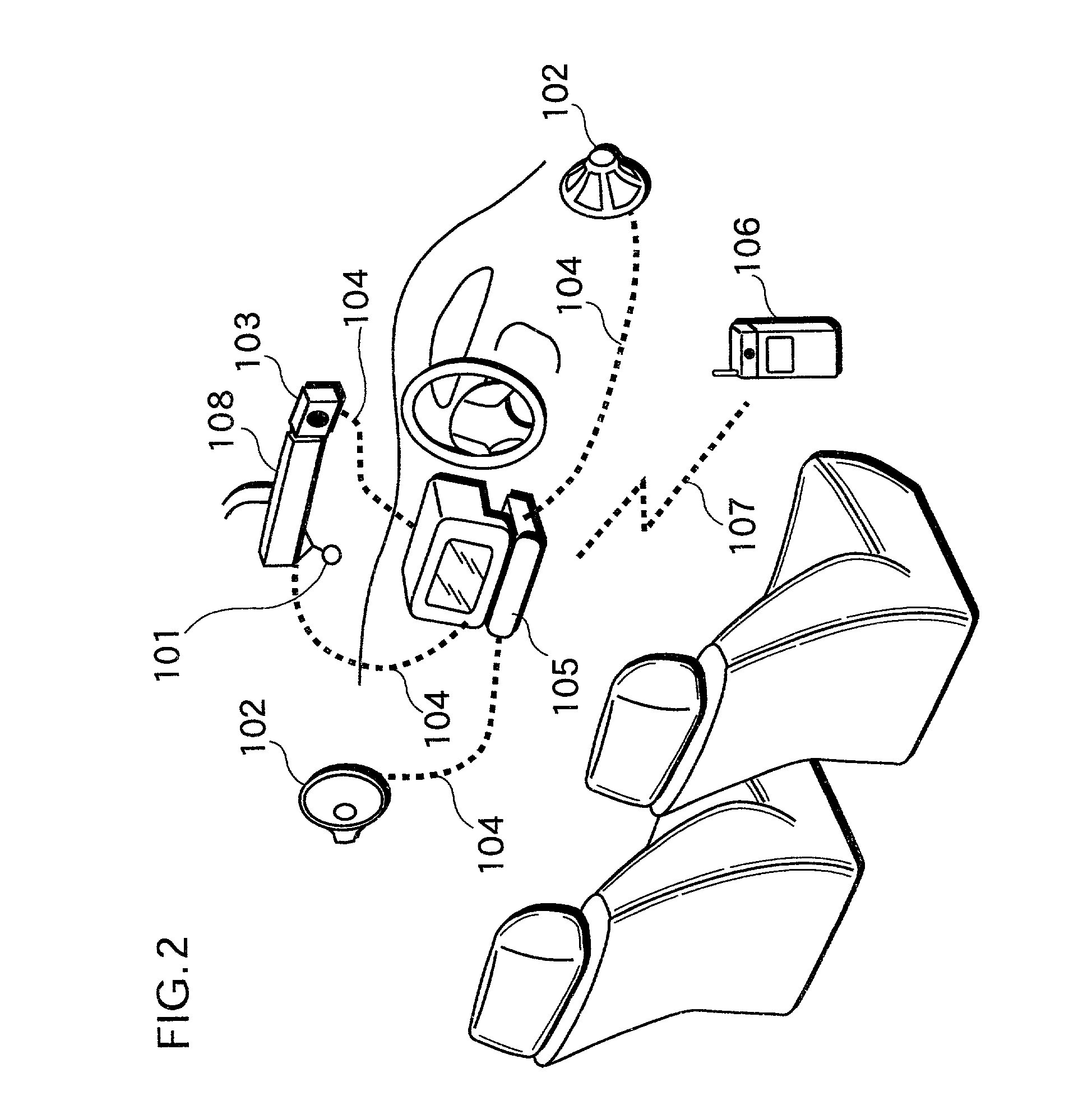 On-vehicle handsfree system and mobile terminal thereof