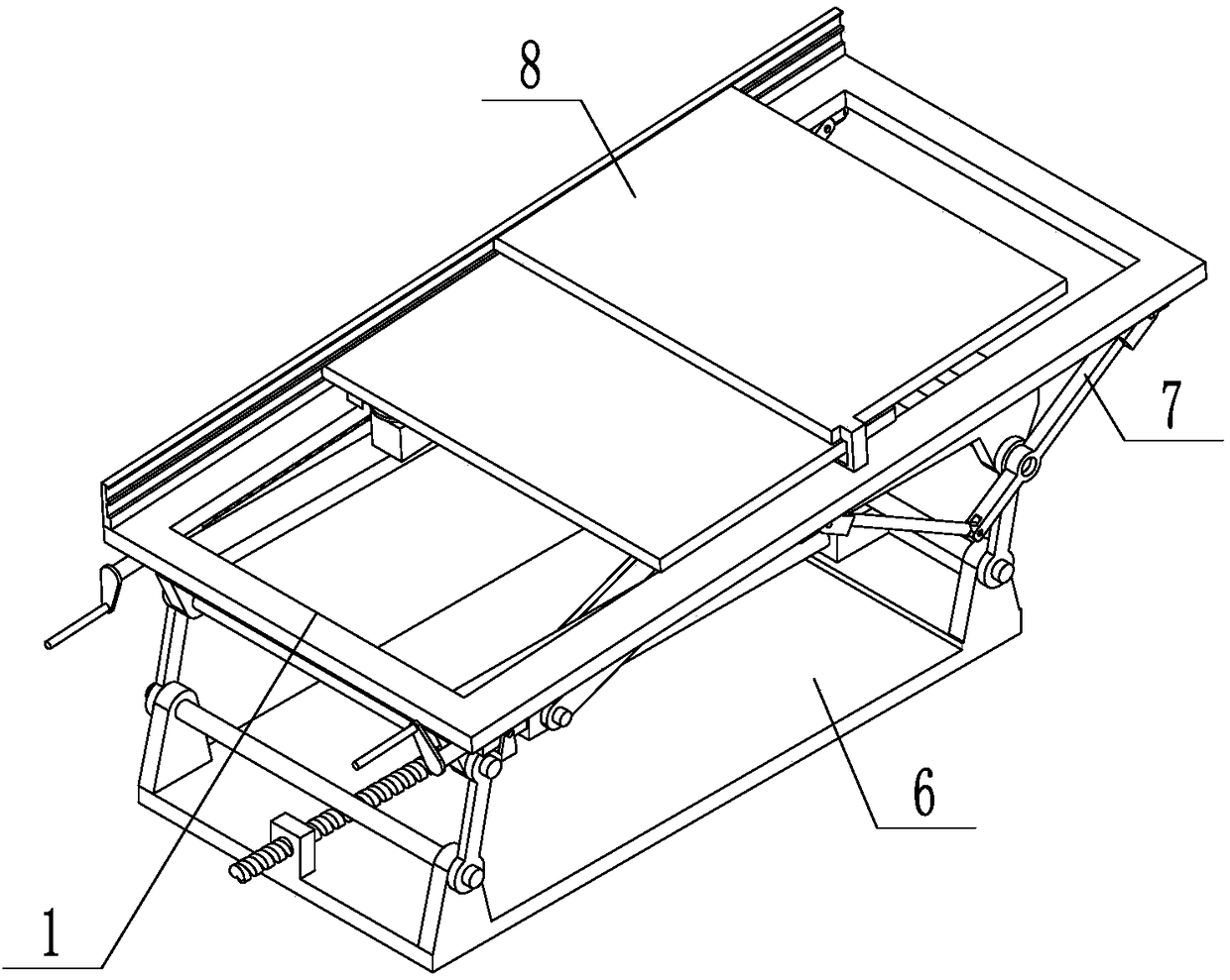 A retractable mobile photovoltaic power generation vehicle