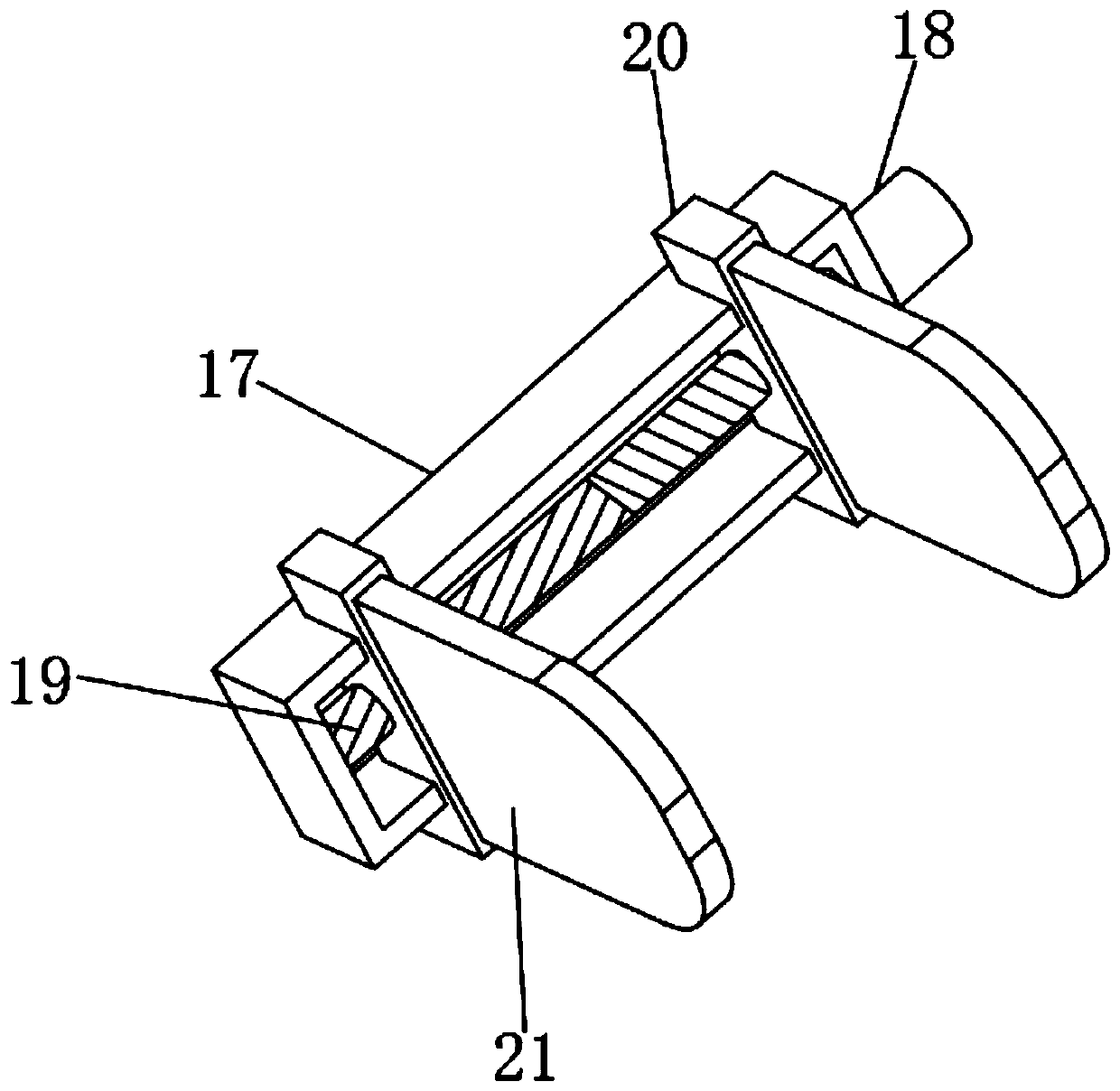 Automatic packaging device for fertilizer production and processing