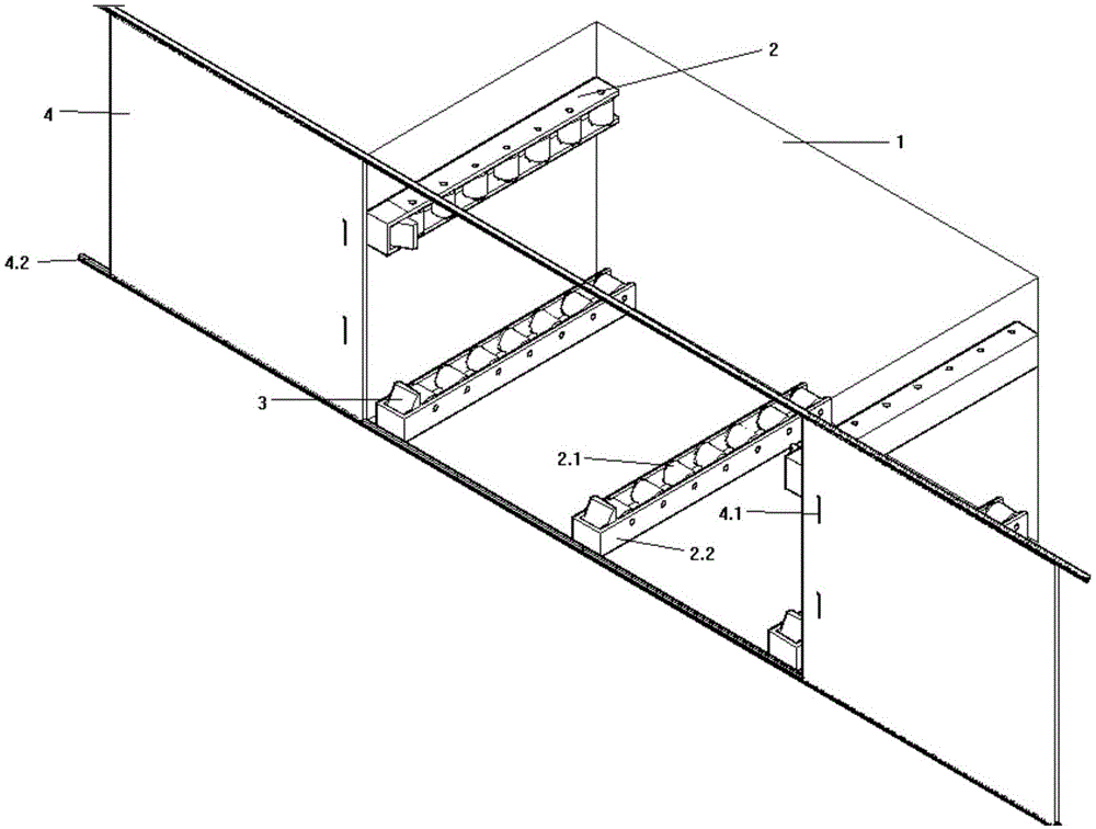 Electric bus storage battery storage bin mechanism