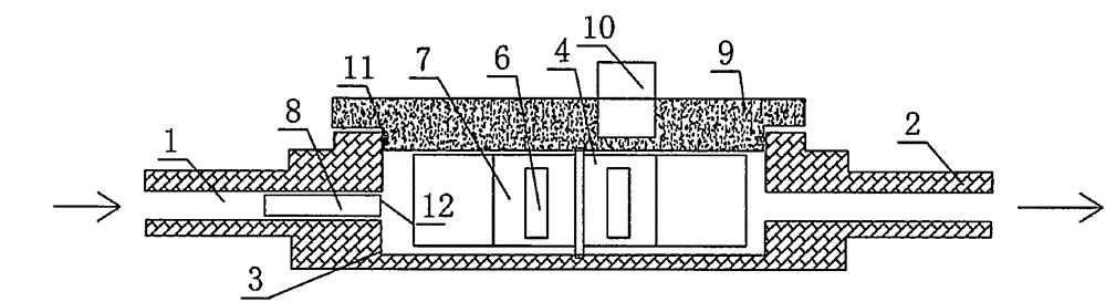 Metal-nozzle and micro-flow water flow sensor