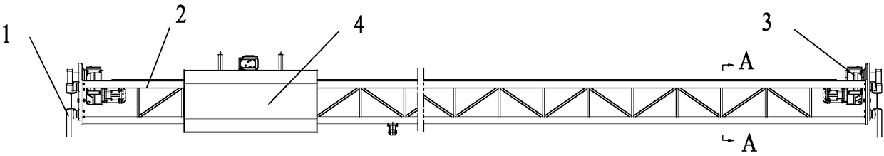 Device for snow removing on roof surface