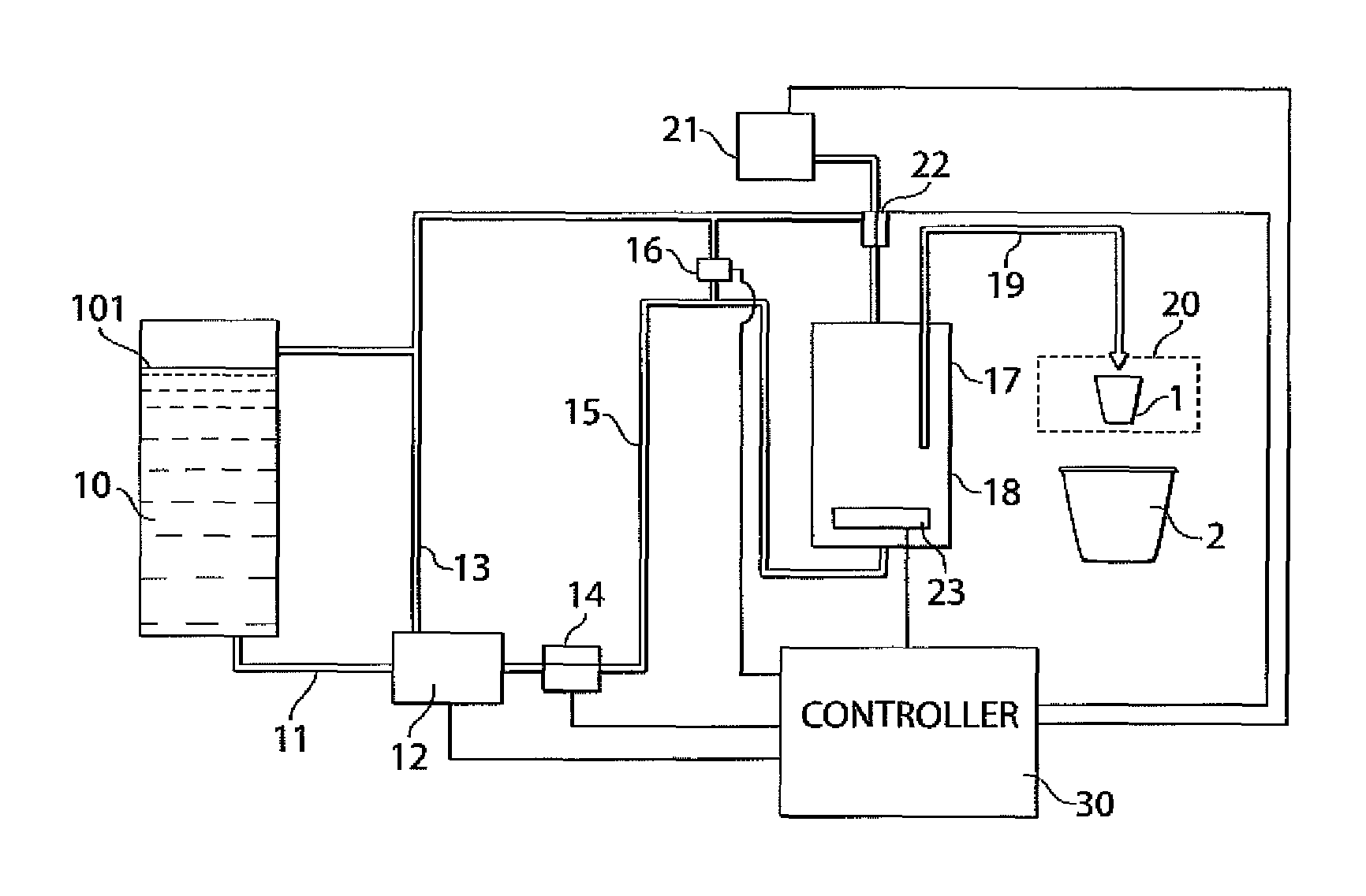 Beverage forming apparatus with centrifugal pump