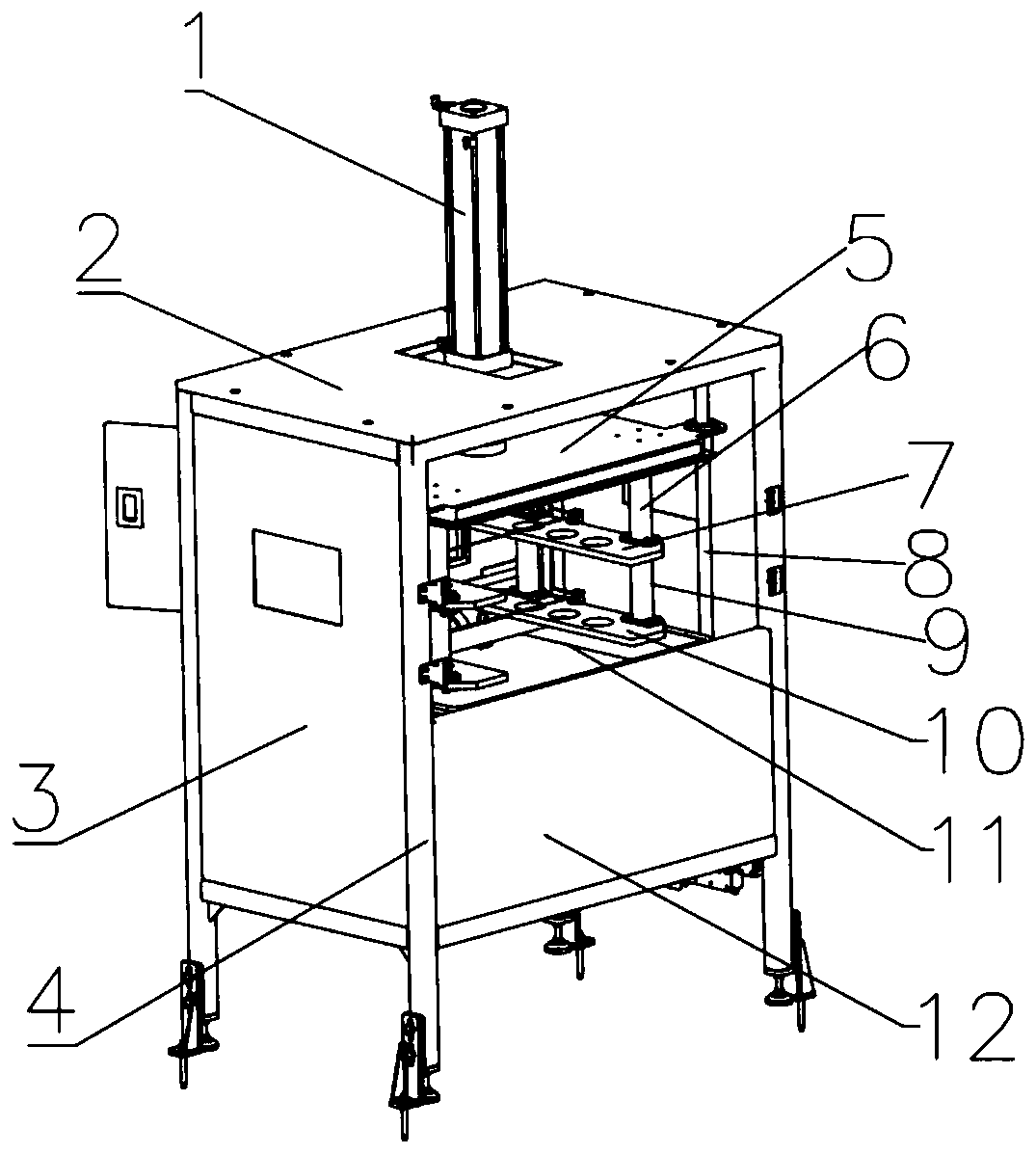 A kind of fire-fighting tank for lithium battery production line and using method