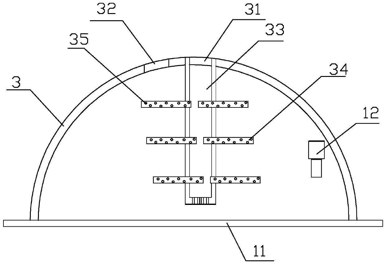 Gas flux continuous measurement system and measurement method thereof