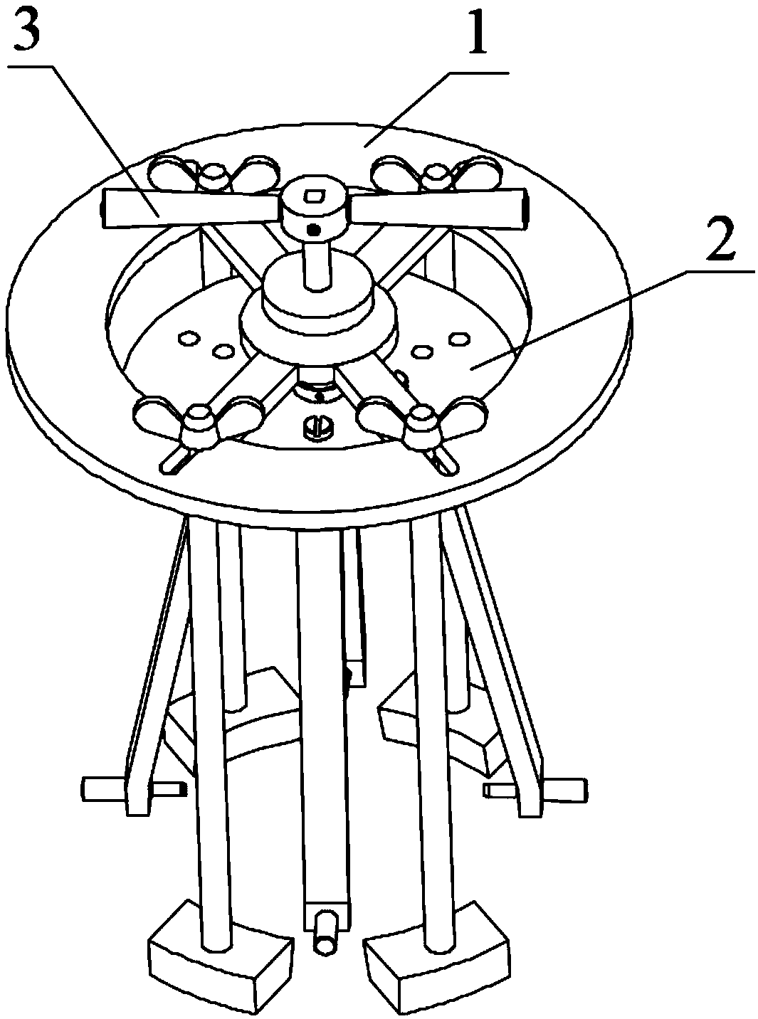 Disassembling device suitable for cone shell assembly