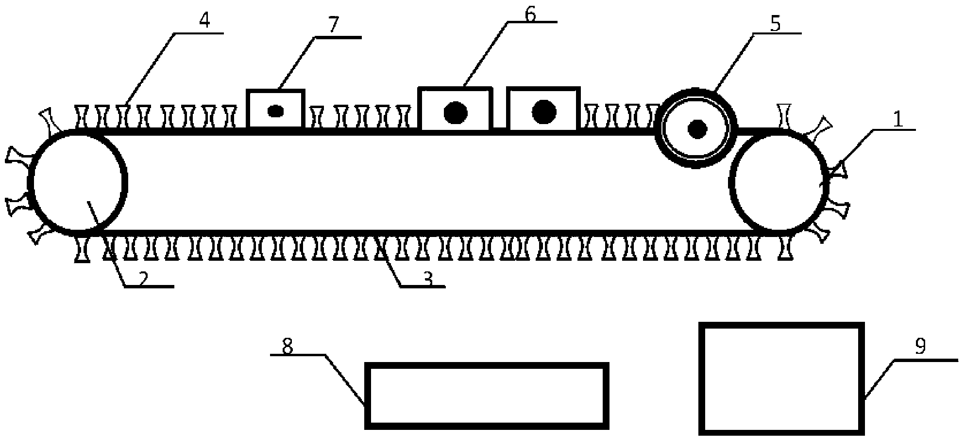 Automatic dismantling and separating device for waste dry cell and dismantling and separating method