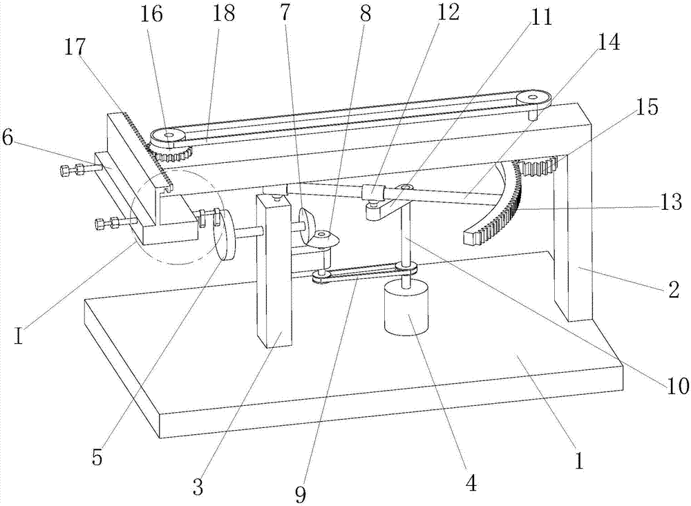 Simple type plate rust removal device