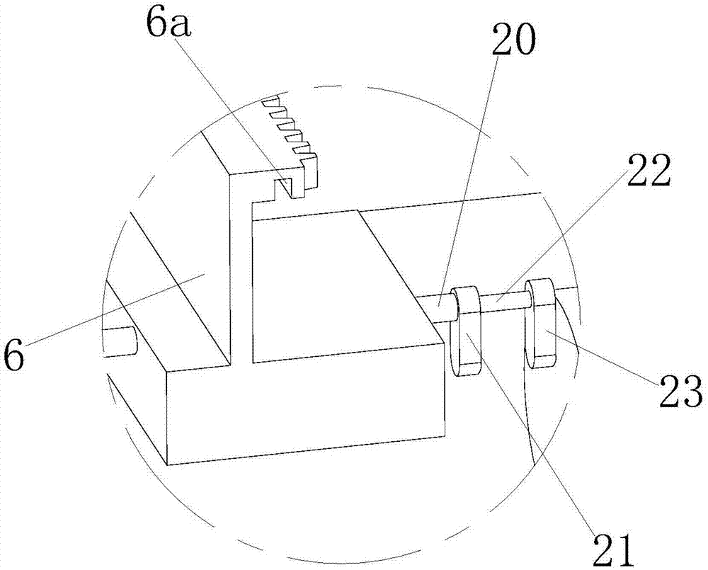 Simple type plate rust removal device