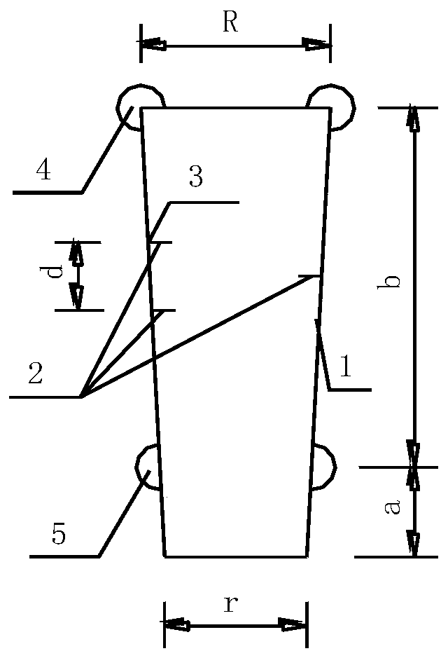 Fishbone-shaped string barrel suitable for deep foundation pit concrete warehousing pouring