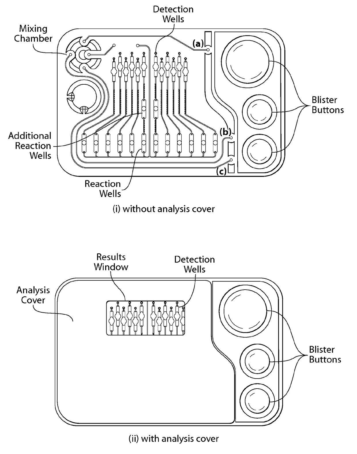 Device and methods for detection of analytes including use of a colorimetric barcode