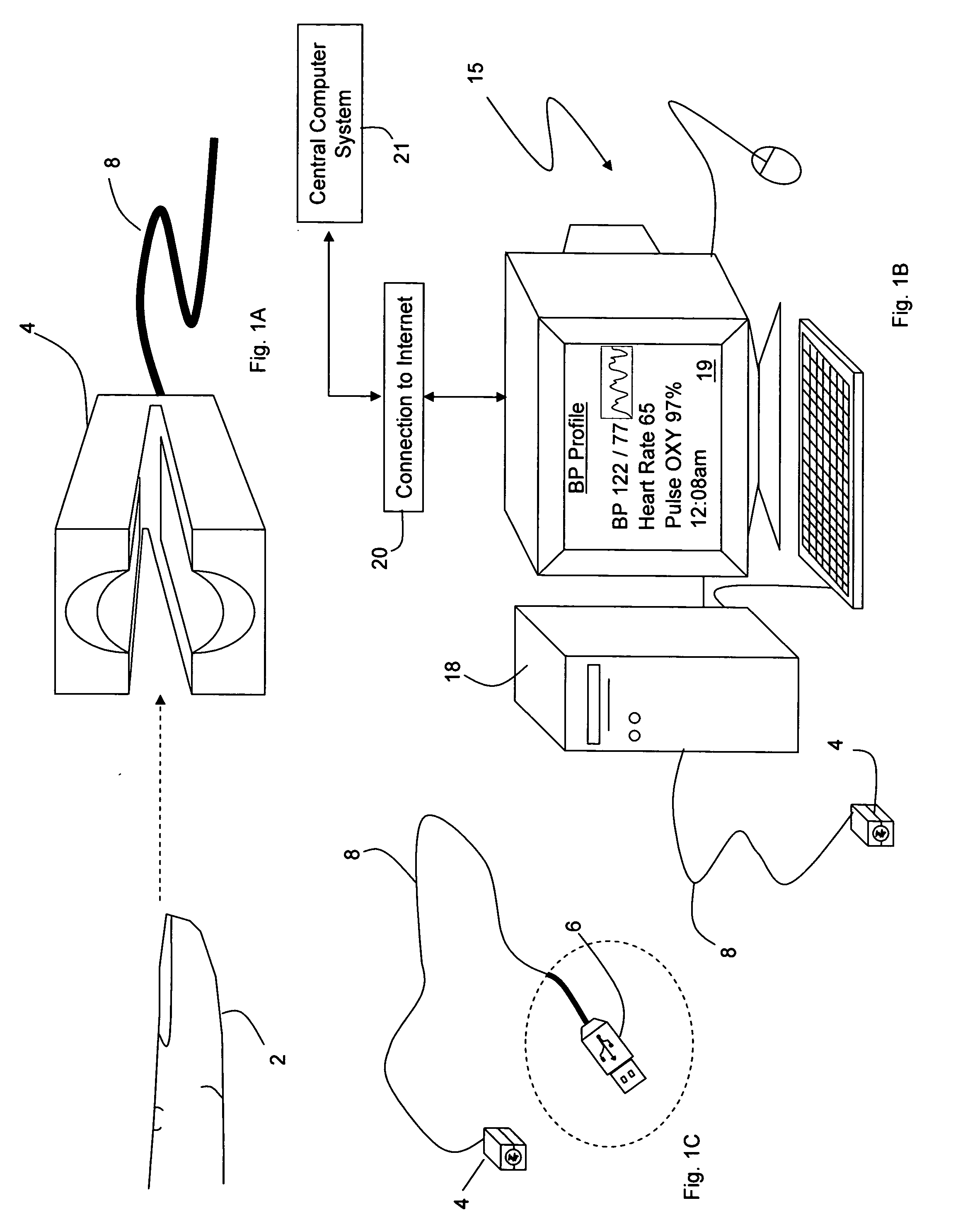 Personal computer-based vital signs monitor