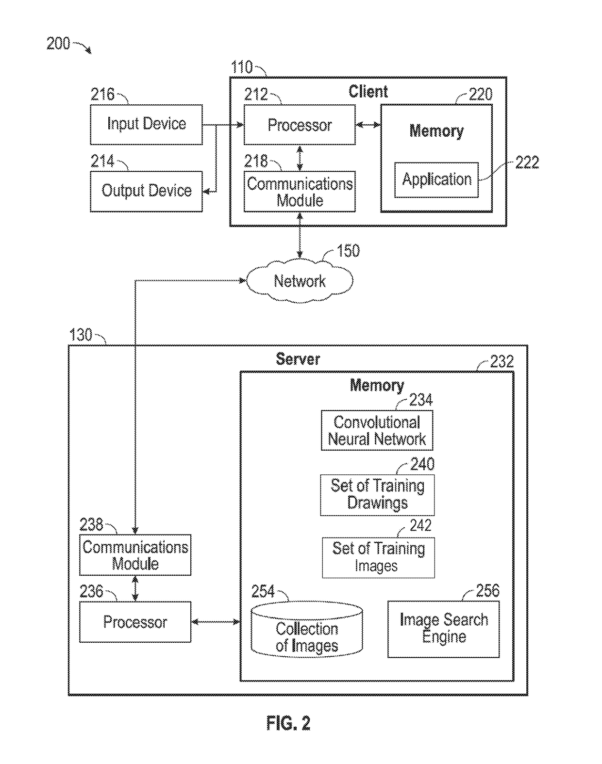 User drawing based image search