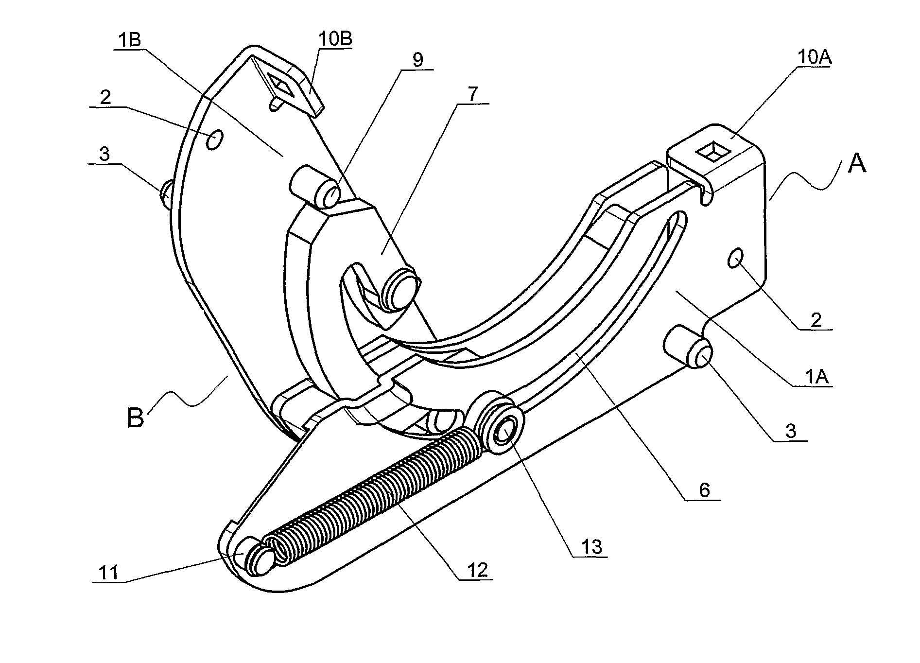 Hinge for a roof window with a pivot sash