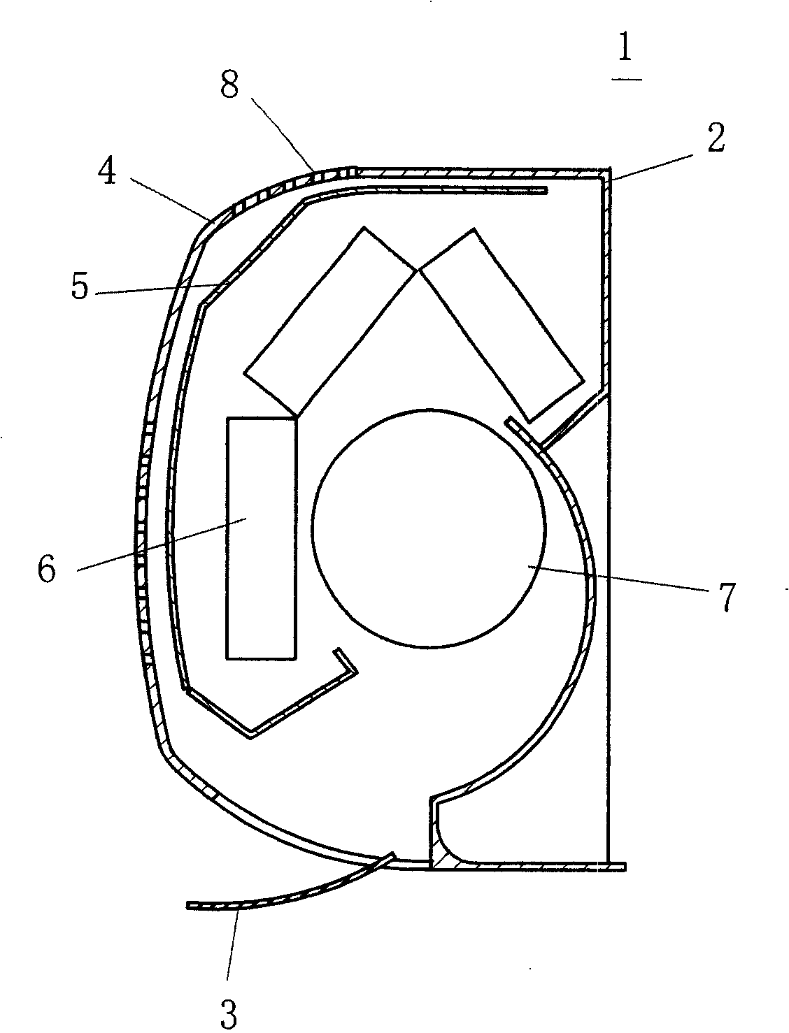 Indoor set of air-conditioner with filtering net dust collector