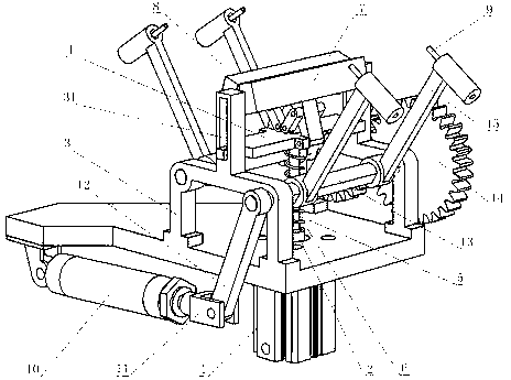 Punching device for formed portable paper bag