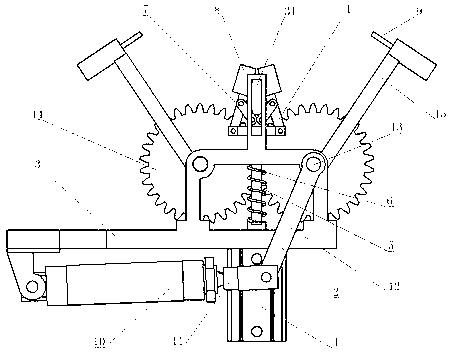 Punching device for formed portable paper bag