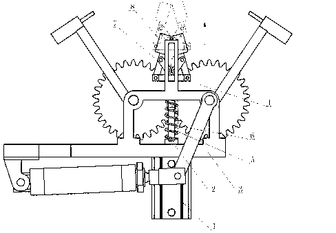 Punching device for formed portable paper bag