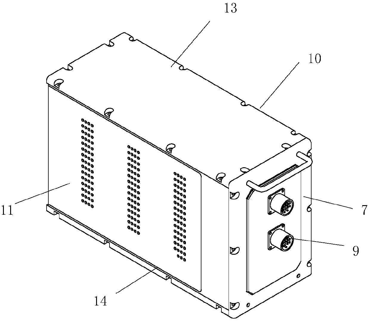 A sealed chassis with multi-module independent cooling air ducts