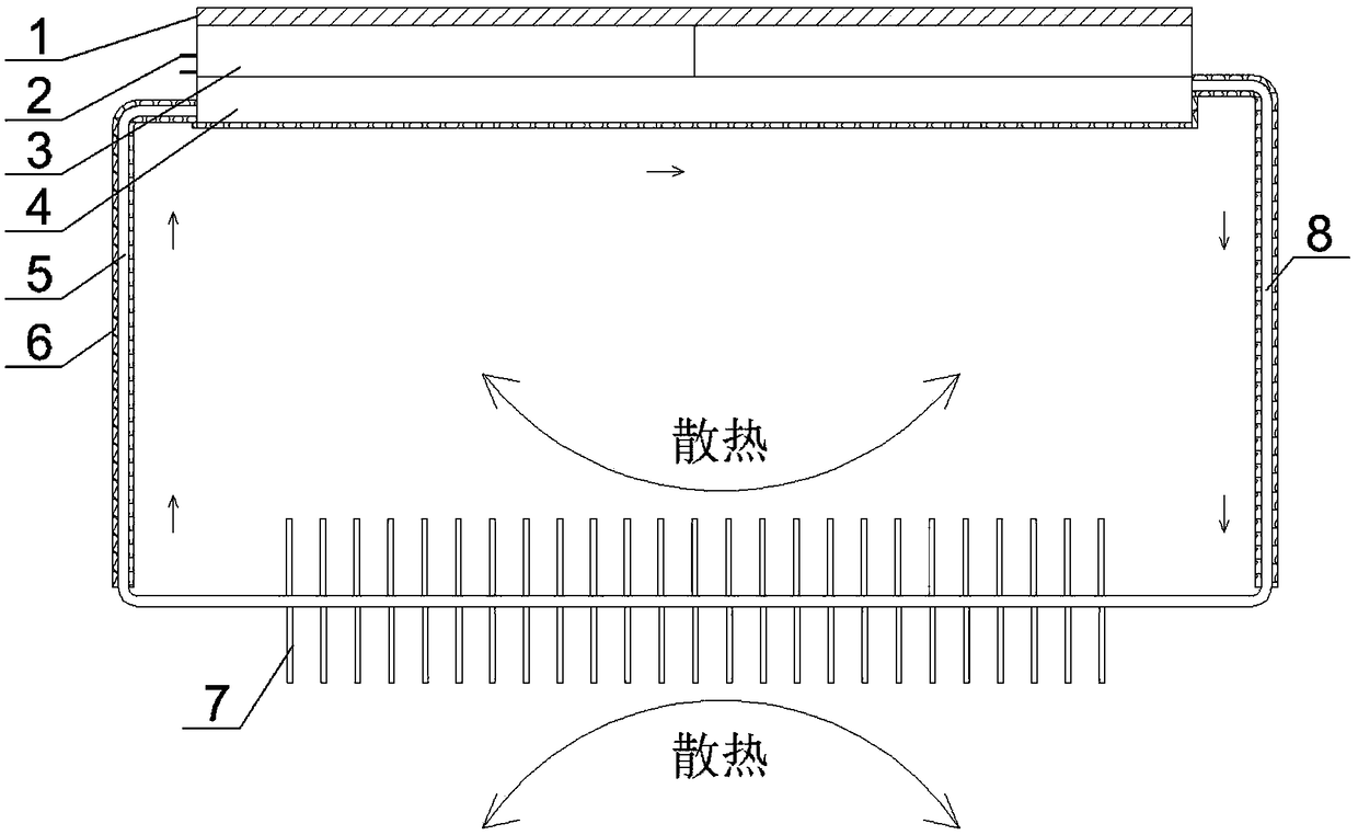 Overwater floating heat-pipe-radiating thermoelectric power generating set