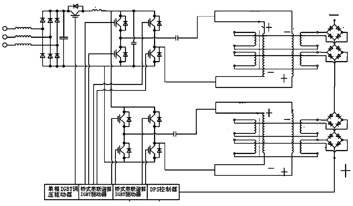 A high-efficiency amplitude modulation constant high-frequency electric dust removal power supply circuit