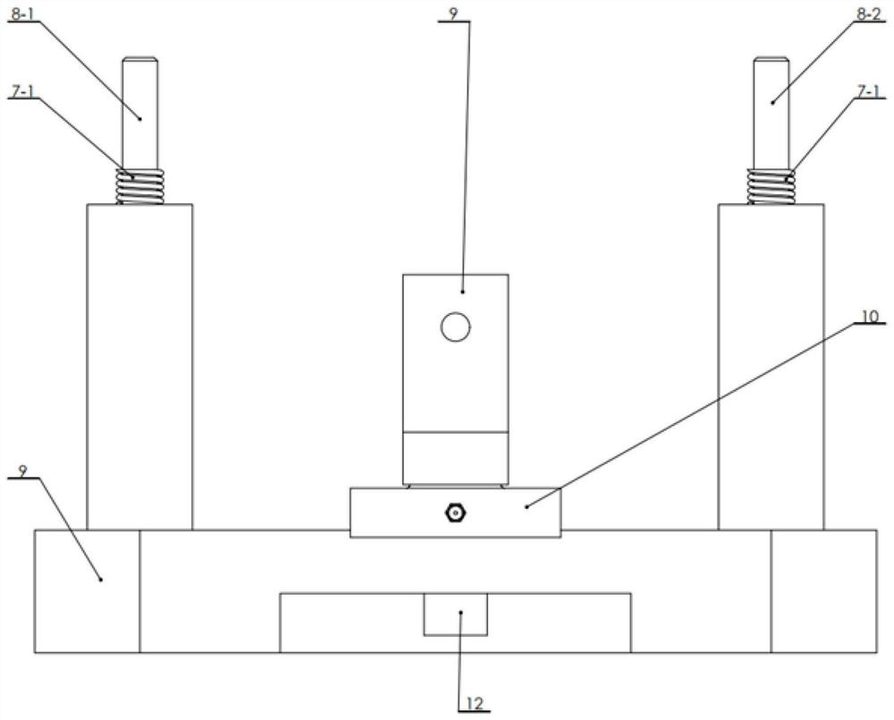 Contact interface tangential rigidity testing device based on cyclic load of piezoelectric actuator