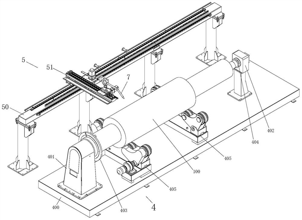 Efficient roller wheel tooth hard alloy surfacing system and surfacing method