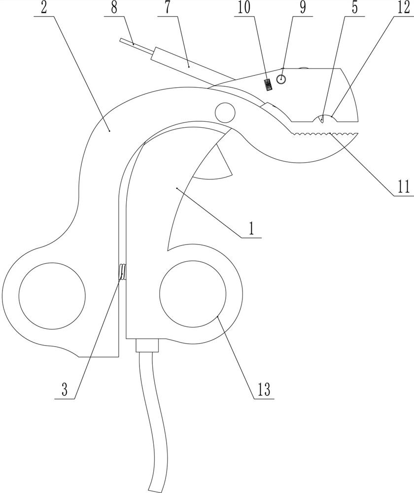 Scissor type integrated tin welding gun