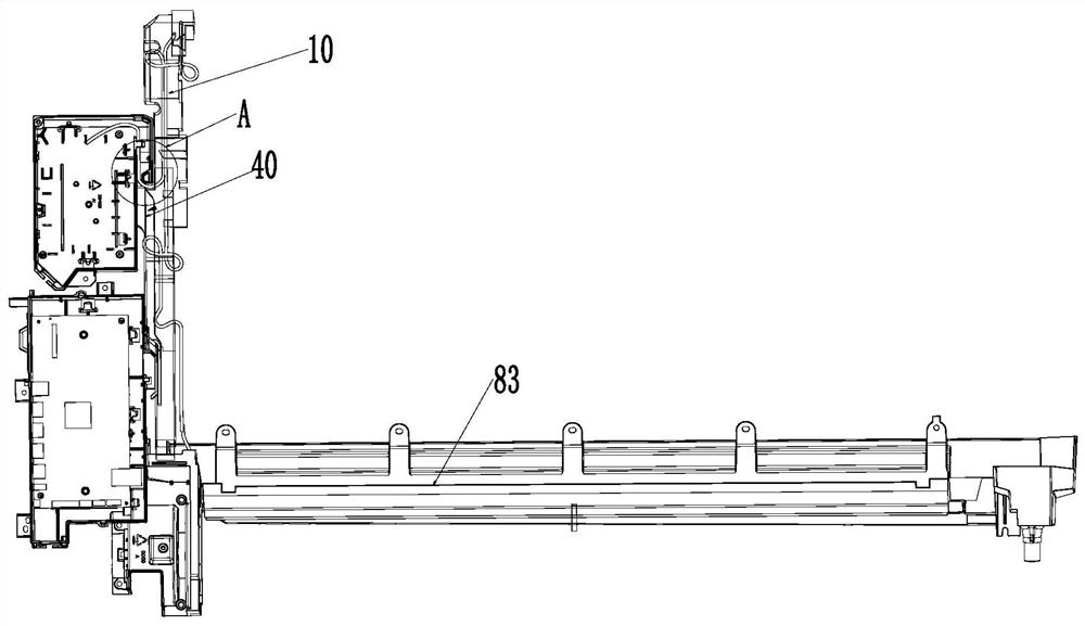 Flow guide structure and indoor unit with same