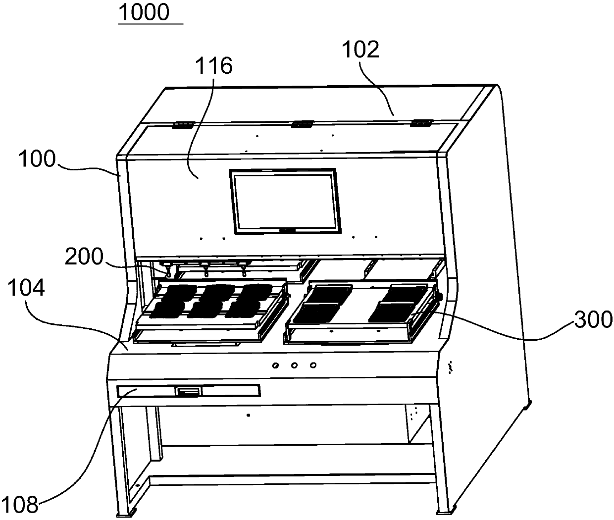 A calculator full-automatic testing machine and a testing method