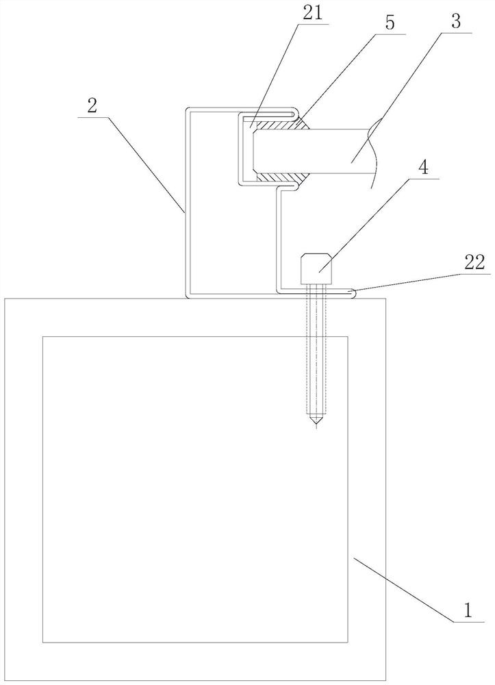 Solar photovoltaic panel fixing system