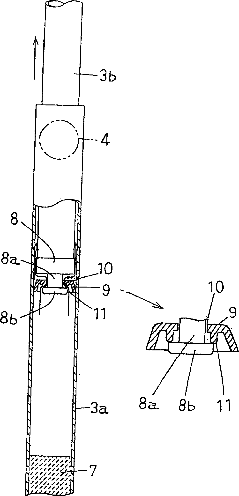 Buffer for long telescopic binder