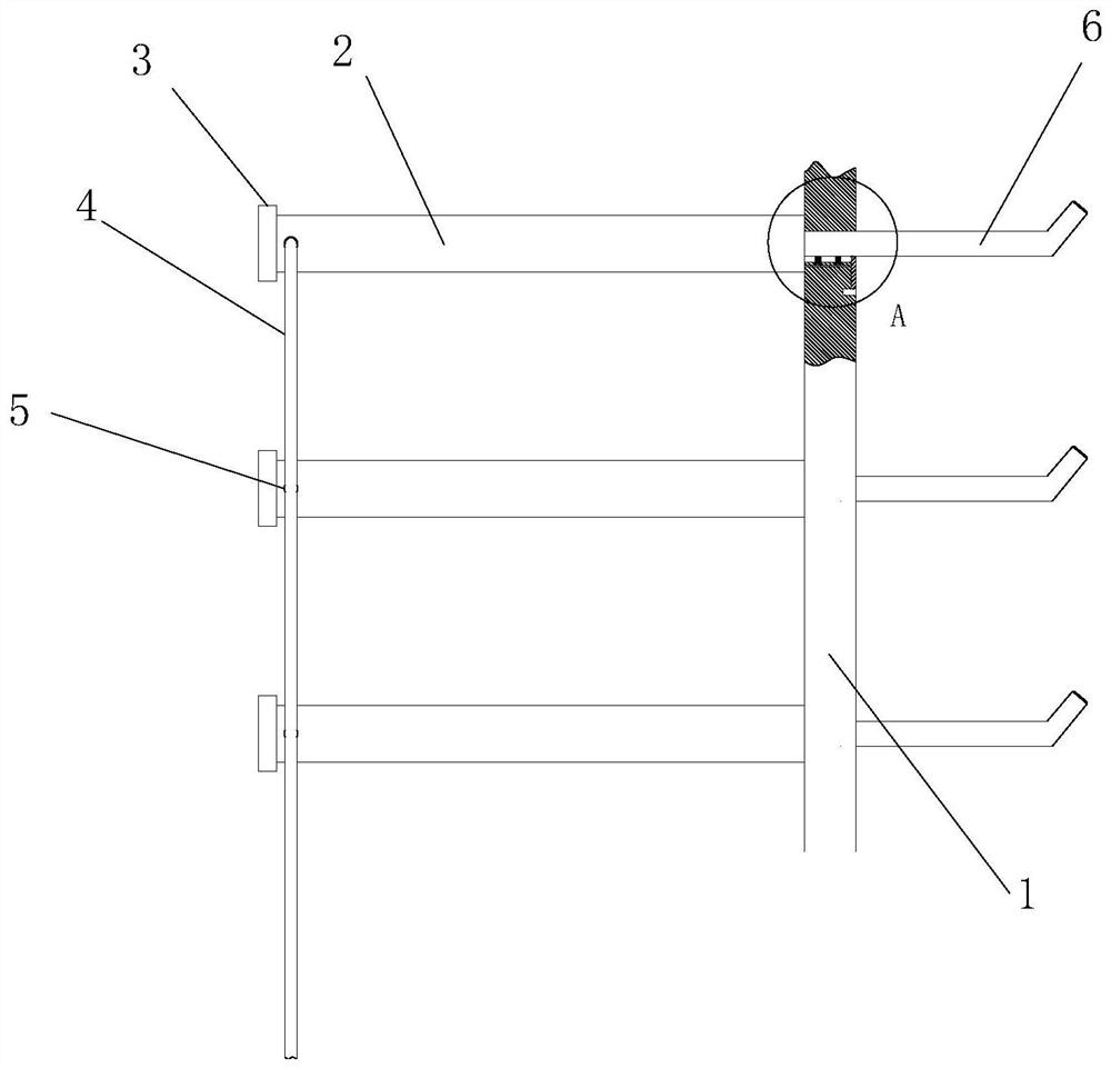 High voltage tower climbing structure