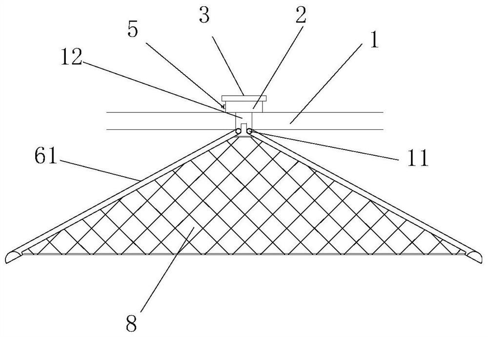 High voltage tower climbing structure