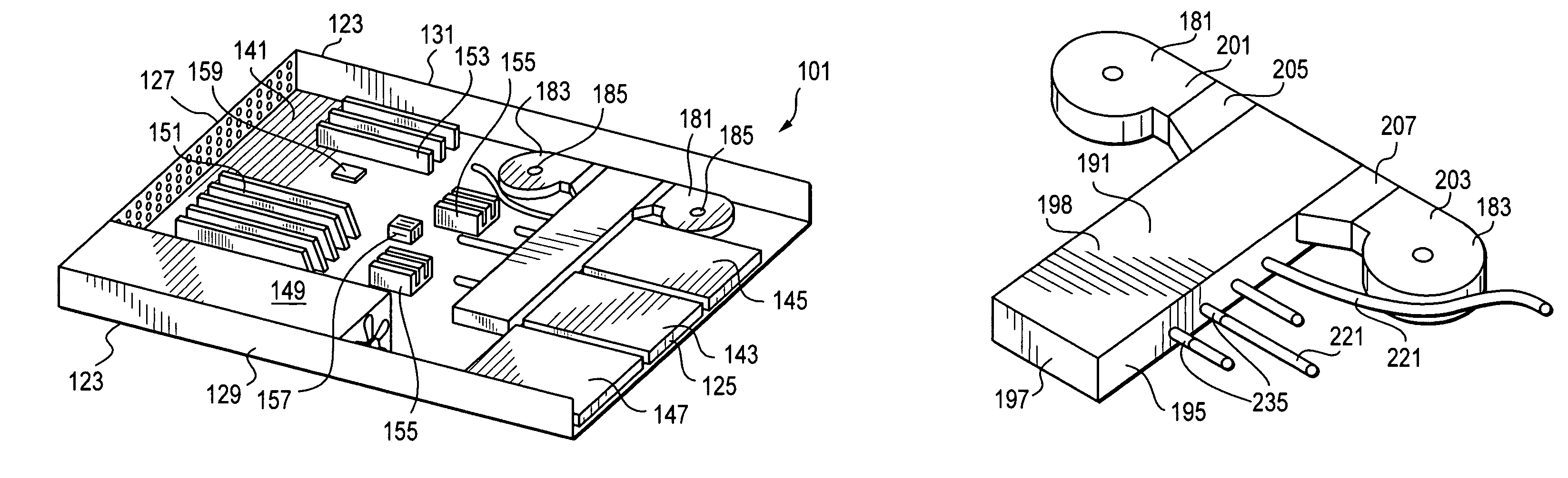 Small form factor air jet cooling system