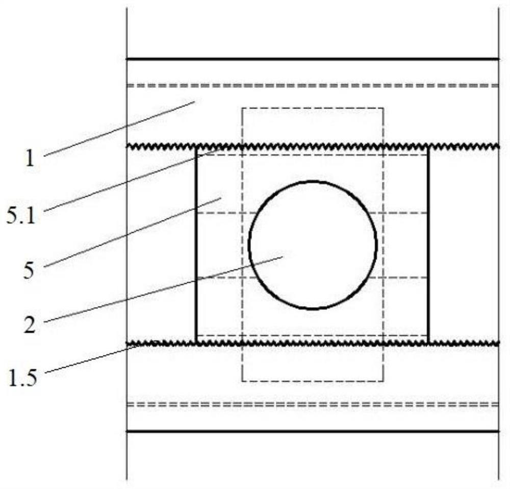 Self-adaptive embedded channel of cylindrical surface in railway contact network tunnel