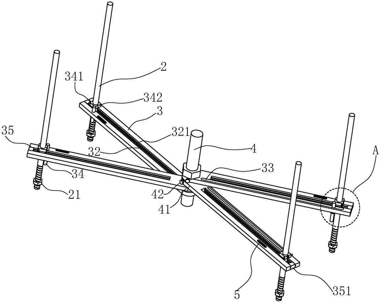 Hoisting structure and hoisting method of fan coil