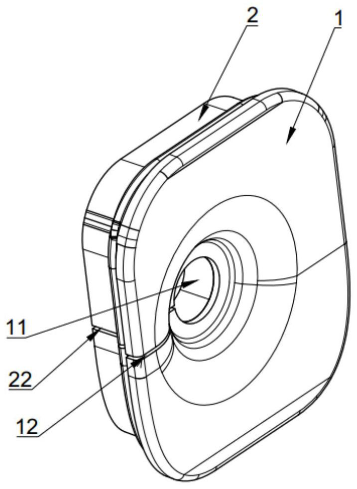 Sound-absorbing wire harness blanking cap