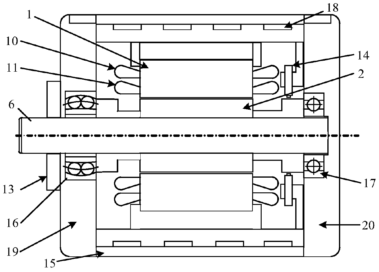 Rotor structure of permanent magnet auxiliary type bearingless synchronous reluctance motor