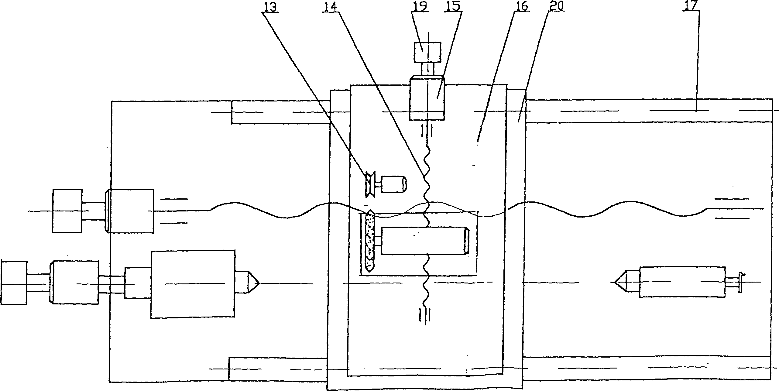 Two-purpose grinding machine for lead screw and external circle